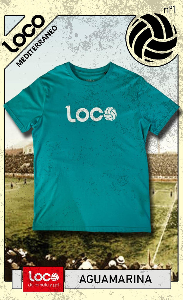 Camiseta Mediterráneo Aguamarina Camisetas Loco de Remate y Gol 